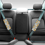 Zigzag Pizza Pattern Print Car Seat Belt Covers