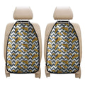 Zigzag Pizza Pattern Print Car Seat Organizers