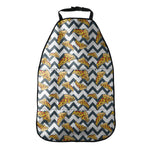 Zigzag Pizza Pattern Print Car Seat Organizers