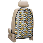 Zigzag Pizza Pattern Print Car Seat Organizers