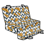 Zigzag Pizza Pattern Print Pet Car Back Seat Cover