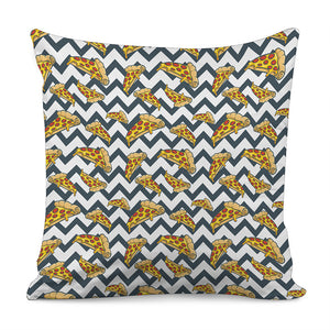Zigzag Pizza Pattern Print Pillow Cover