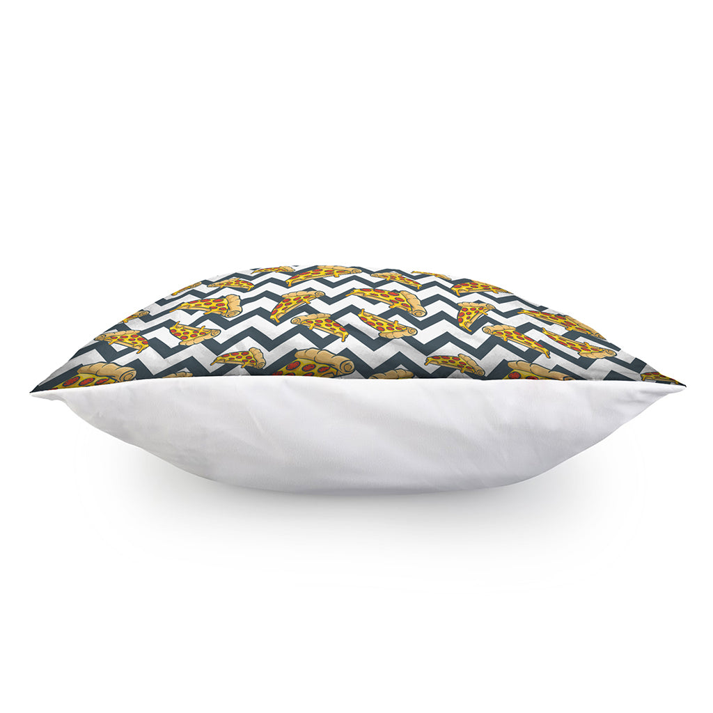 Zigzag Pizza Pattern Print Pillow Cover