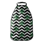 Zigzag Weed Pattern Print Car Seat Organizers