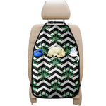 Zigzag Weed Pattern Print Car Seat Organizers