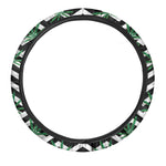 Zigzag Weed Pattern Print Car Steering Wheel Cover