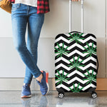 Zigzag Weed Pattern Print Luggage Cover