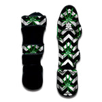 Zigzag Weed Pattern Print Muay Thai Shin Guard