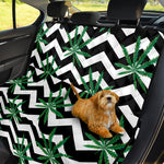 Zigzag Weed Pattern Print Pet Car Back Seat Cover