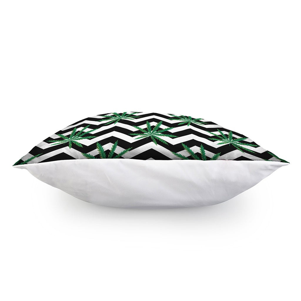Zigzag Weed Pattern Print Pillow Cover