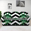 Zigzag Weed Pattern Print Sofa Cover