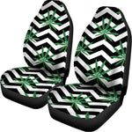 Zigzag Weed Pattern Print Universal Fit Car Seat Covers