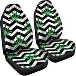 Zigzag Weed Pattern Print Universal Fit Car Seat Covers