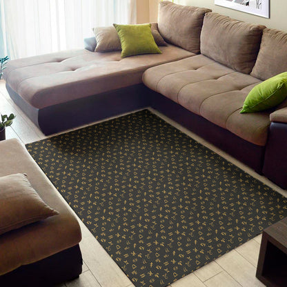 Zodiac Astrological Signs Pattern Print Area Rug