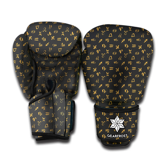 Zodiac Astrological Signs Pattern Print Boxing Gloves