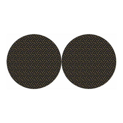 Zodiac Astrological Signs Pattern Print Car Coasters