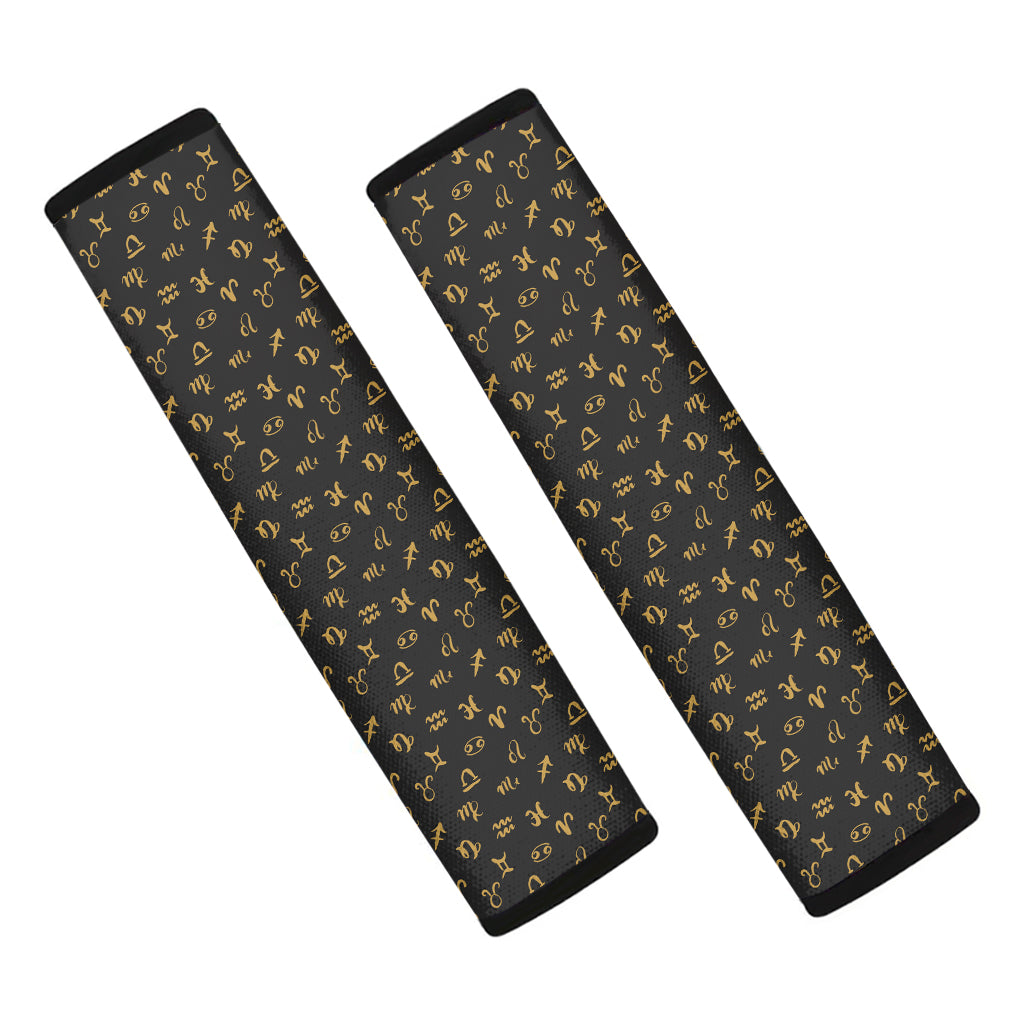 Zodiac Astrological Signs Pattern Print Car Seat Belt Covers
