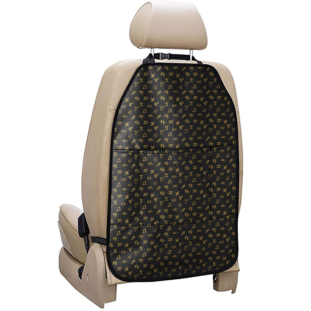 Zodiac Astrological Signs Pattern Print Car Seat Organizers
