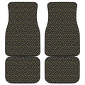 Zodiac Astrological Signs Pattern Print Front and Back Car Floor Mats