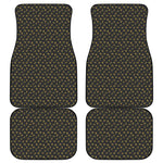 Zodiac Astrological Signs Pattern Print Front and Back Car Floor Mats