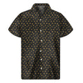 Zodiac Astrological Signs Pattern Print Men's Short Sleeve Shirt