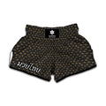 Zodiac Astrological Signs Pattern Print Muay Thai Boxing Shorts