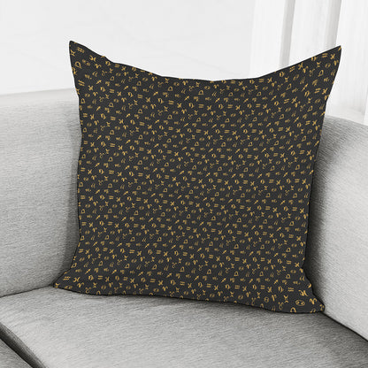Zodiac Astrological Signs Pattern Print Pillow Cover