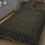 Zodiac Astrological Signs Pattern Print Quilt Bed Set