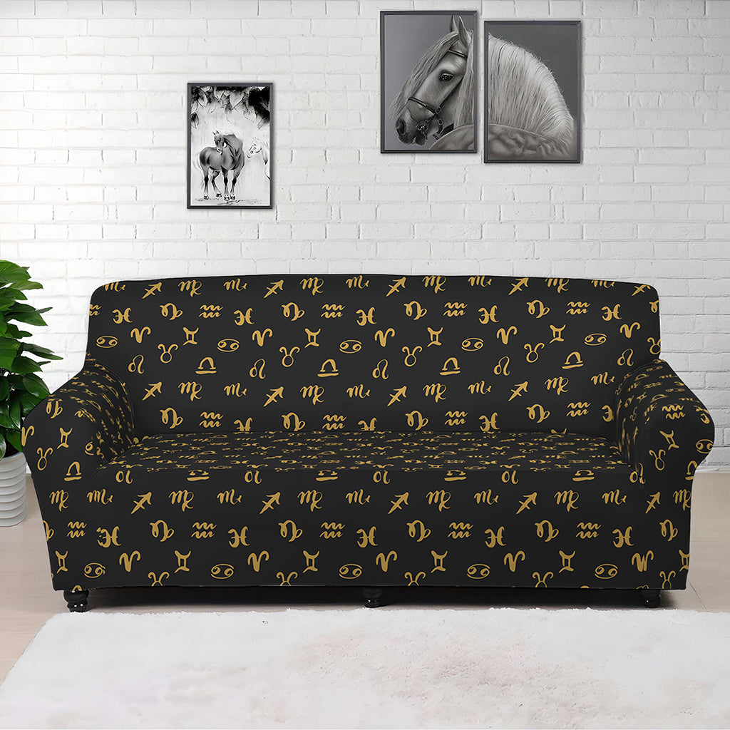 Zodiac Astrological Signs Pattern Print Sofa Cover