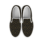 Zodiac Astrological Signs Pattern Print White Slip On Shoes