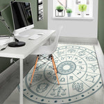 Zodiac Astrology Signs Print Area Rug