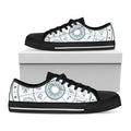 Zodiac Astrology Signs Print Black Low Top Sneakers