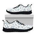Zodiac Astrology Signs Print Black Running Shoes