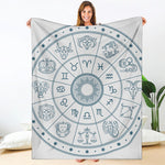 Zodiac Astrology Signs Print Blanket