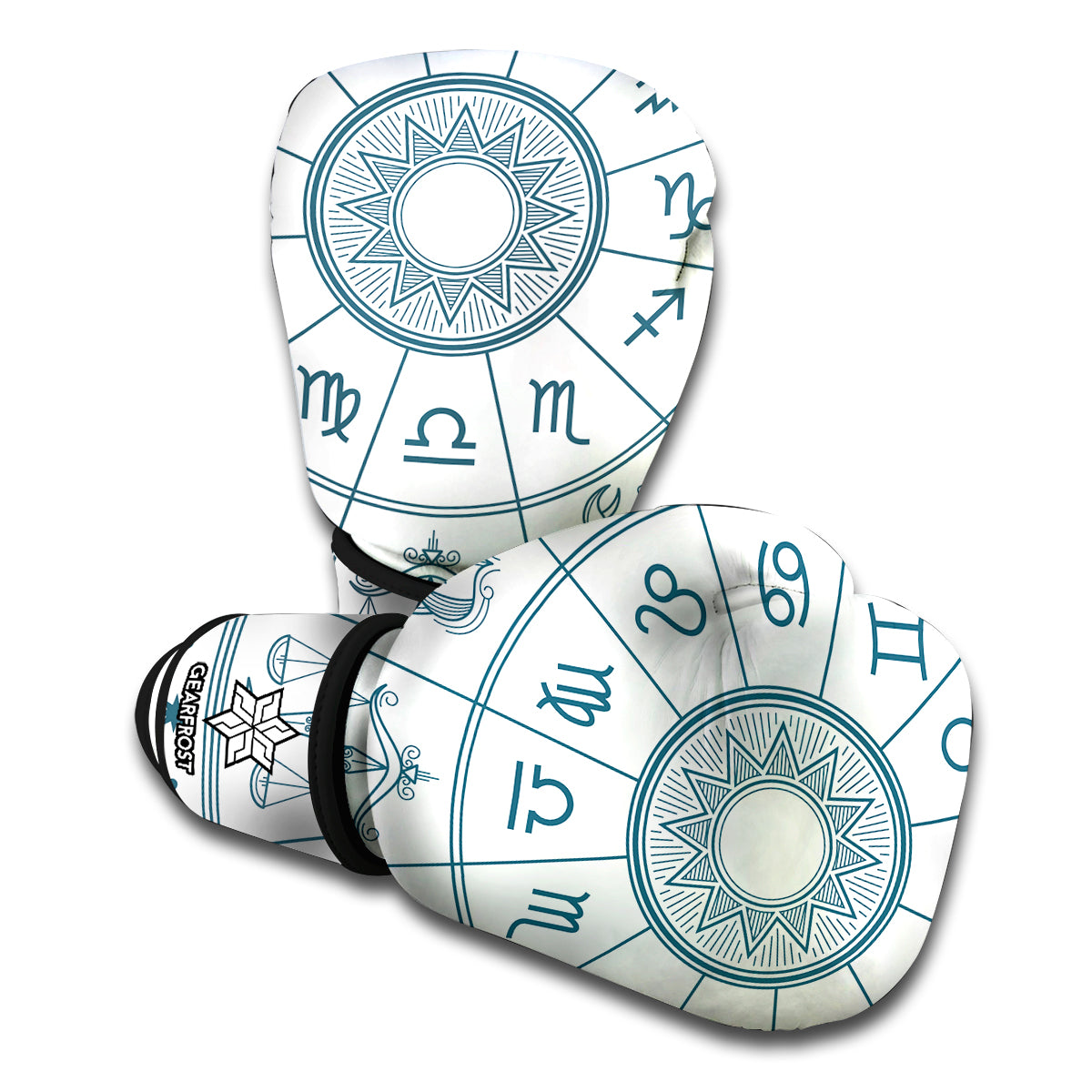 Zodiac Astrology Signs Print Boxing Gloves