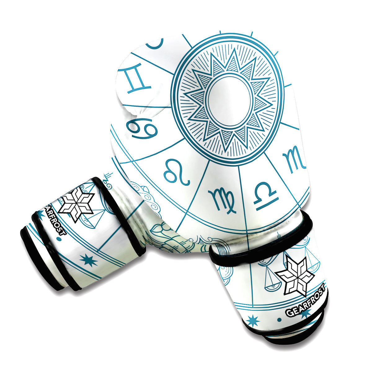 Zodiac Astrology Signs Print Boxing Gloves