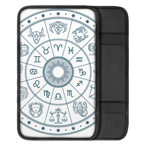 Zodiac Astrology Signs Print Car Center Console Cover
