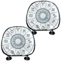 Zodiac Astrology Signs Print Car Headrest Covers