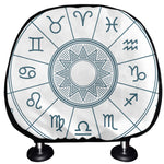Zodiac Astrology Signs Print Car Headrest Covers