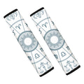 Zodiac Astrology Signs Print Car Seat Belt Covers