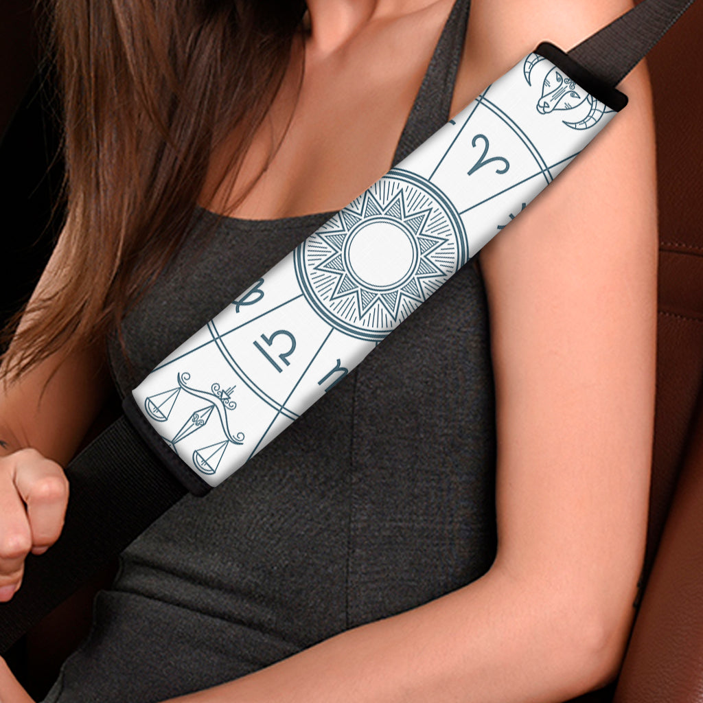 Zodiac Astrology Signs Print Car Seat Belt Covers