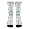 Zodiac Astrology Signs Print Crew Socks