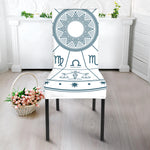 Zodiac Astrology Signs Print Dining Chair Slipcover