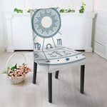 Zodiac Astrology Signs Print Dining Chair Slipcover