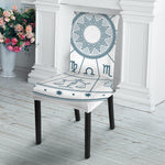 Zodiac Astrology Signs Print Dining Chair Slipcover