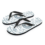 Zodiac Astrology Signs Print Flip Flops