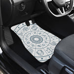 Zodiac Astrology Signs Print Front and Back Car Floor Mats