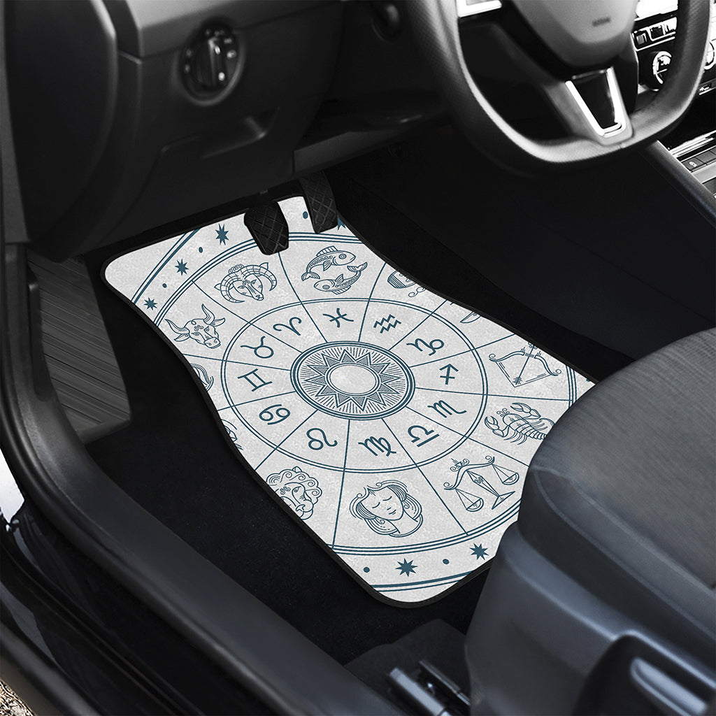 Zodiac Astrology Signs Print Front Car Floor Mats