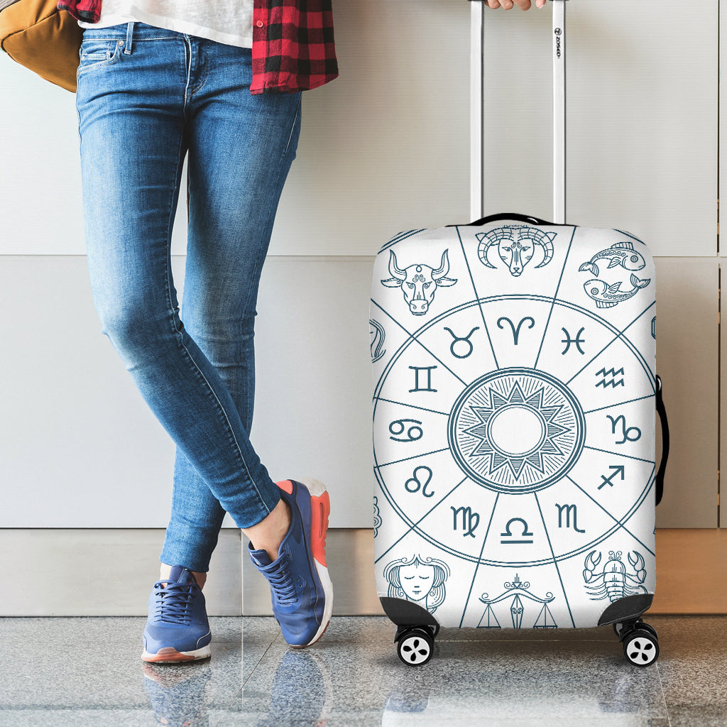 Zodiac Astrology Signs Print Luggage Cover