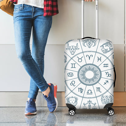 Zodiac Astrology Signs Print Luggage Cover